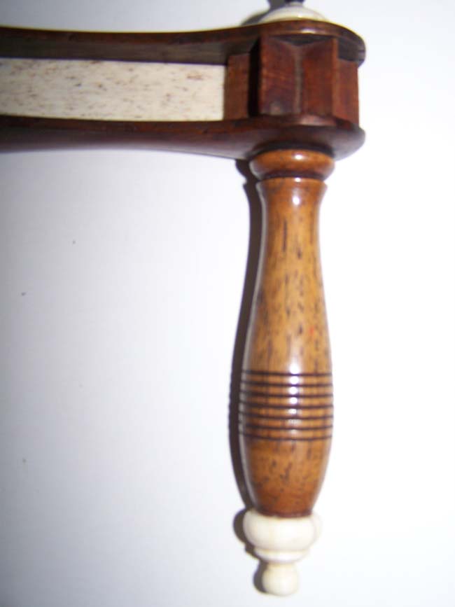 A RARE early 19th century ANTIQUE Whalebone mounted BATTLE RATTLE — image 3